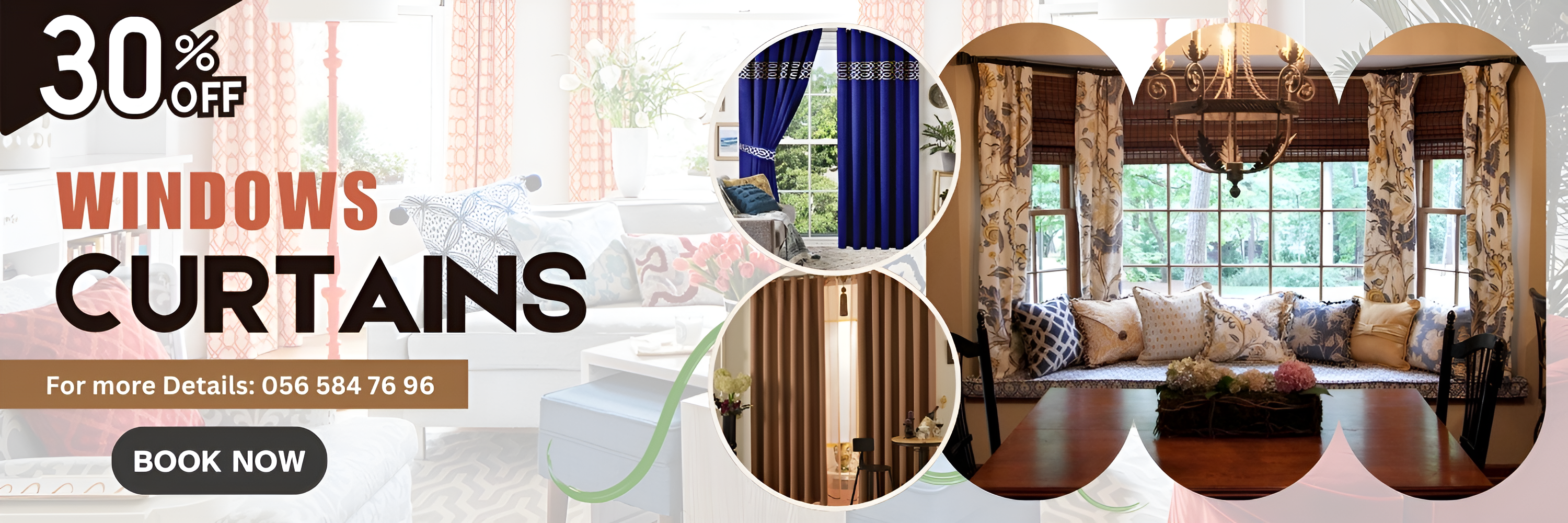 Buy Online Window Curtains Online Dubai | Flat 30% off.